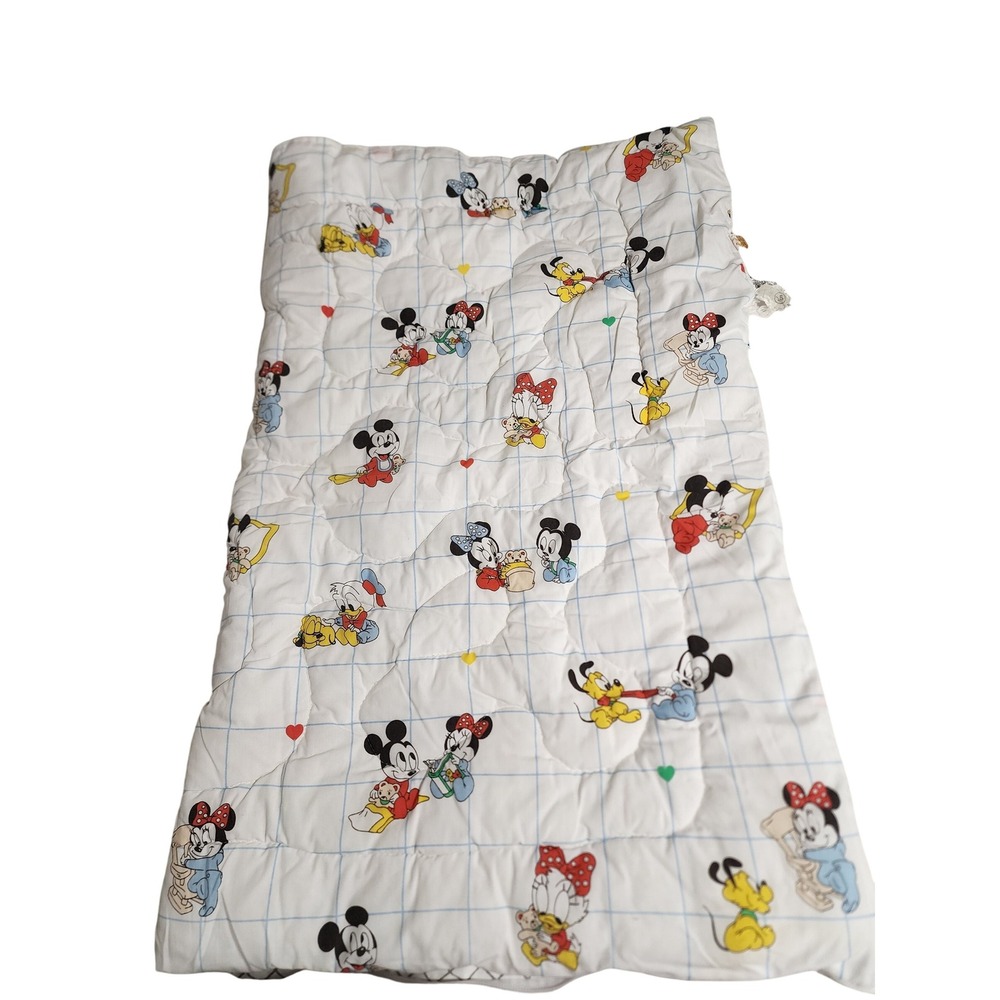 Vintage Dundee‎ Mickey Mouse Baby Quilt Sleeping Bag Made in USA